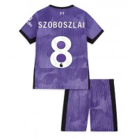 Liverpool Szoboszlai Dominik #8 Tretí Detský futbalový dres 2023-24 Krátky Rukáv (+ trenírky)